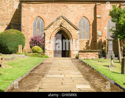 Church of St Peter and St Paul (built in the twelth century) at Abington park, the largest park in Northampton, England. Stock Photo