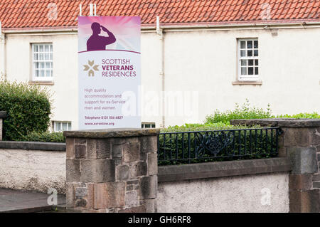 Scottish Veterans Residences accommodation at Whitefoord House in Canongate on Edinburgh's Royal Mile. Stock Photo