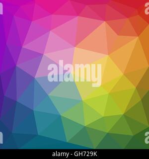 Colorful abstract geometric triangular low poly style background. Vector illustration Stock Vector