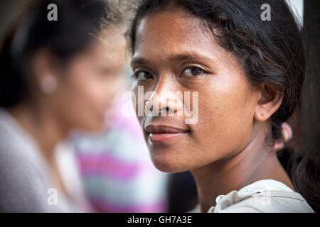 People from the Manobo, Ata tribe on Mindanao – Philippines Stock Photo