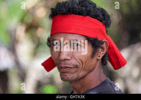 People from the Manobo, Ata tribe on Mindanao – Philippines Stock Photo