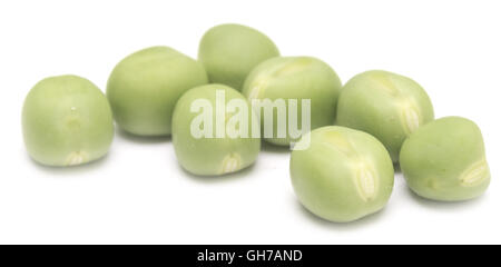 green peas isolated on white background Stock Photo