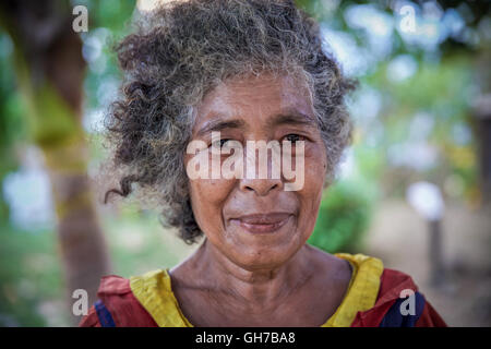 People from the Manobo, Ata tribe on Mindanao – Philippines Stock Photo