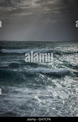Storm clouds gathering over the Atlantic Ocean. Stock Photo