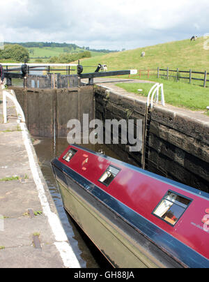 A Leeds and Liverpool short boat on the River Weaver Stock ...