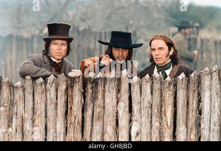 THE ALAMO - DER TRAUM, DAS SCHICKSAL, DIE LEGENDE / The Alamo USA 2004 / John Lee Hancock Micajah Autry (KEVIN PAGE, li.), Juan Seguin (JORDI MOLLA, mi.) und David Crockett (BILLY BOB THORNTON, re.) Regie: John Lee Hancock aka. The Alamo Stock Photo