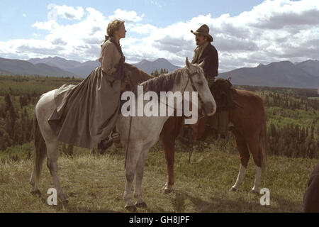 OPEN RANGE - WEITES LAND / Open Range USA 2003 / Kevin Costner Sue Barlow (ANNETTE BENING) und Charley Waite (KEVIN COSTNER) Regie: Kevin Costner aka. Open Range Stock Photo