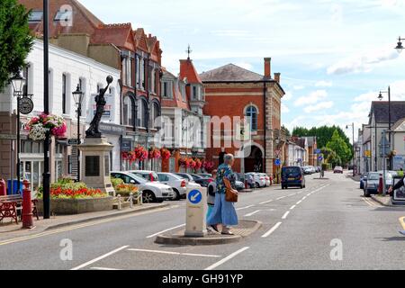 Town centre of Chertsey Surrey UK Stock Photo