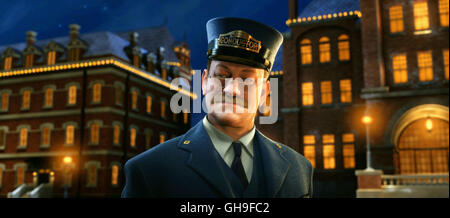 The Conductor (TOM HANKS) Regie: Robert Zemeckis aka. The Polar Express Stock Photo