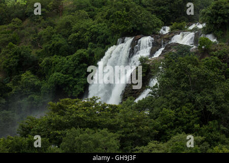 Part of Shivanasamudra waterfalls, Karnataka, India Stock Photo