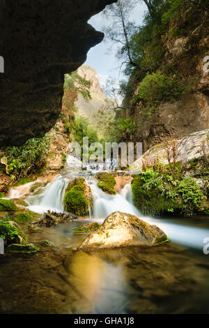 Cascades d'Akchour, Talassemtane National Park, Morocco Stock Photo