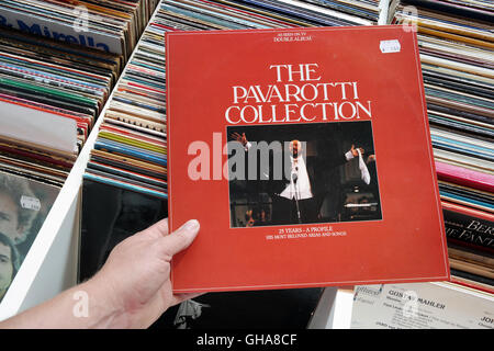 LP of Luciano Pavarotti: THE PAVAROTTI COLLECTION Stock Photo