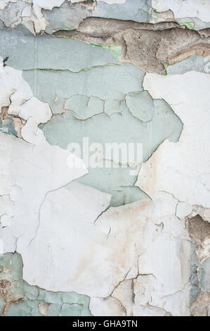 Wall crack texture, squat building, Belgrade, Serbia Stock Photo