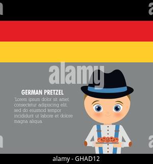 Download Beer boy cartoon hat oktoberfest map icon. Germany. Vector ...