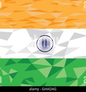 Flag of India with old texture. Vector illustration Stock Vector Image ...