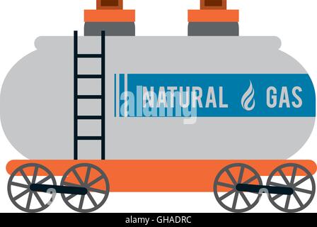 natural Gas Truck icon Stock Vector