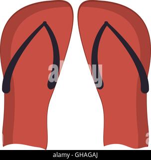 flip flops icon Stock Vector