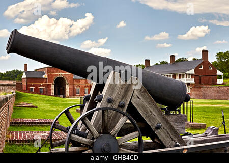 Cannons at Fort Washington, a Military fort established in the 1800's ...