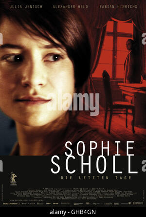 SOPHIE SCHOLL - DIE LETZTEN TAGE Deutschland 2004 Marc Rothemund Filmplakat Regie: Marc Rothemund Stock Photo