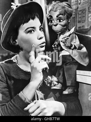 LILI USA 1953 Charles Walters Lili (LESLIE CARON) im Puppentheater. Regie: Charles Walters Stock Photo