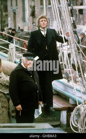 THE ONEDIN LINE UK 1971 Cyril Abraham Captain Baines (HOWARD LANG) and James Onedin (PETER GILMORE) Regie: Cyril Abraham Stock Photo