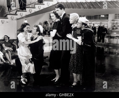 BORN TO DANCE USA 1936 Roy Del Ruth FRANCES LANGFORD (Peppy Turner), BUDDY EBSEN (Mush Tracy), ELEANOR POWELL (Nora Paige), JAMES STEWART (Ted Barker), UNA MERKEL (Jenny Sacks), SID SILVERS (Gunny Sacks) Regie: Roy Del Ruth Stock Photo