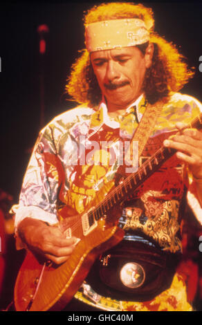 WOODSTOCK USA 1969 CARLOS SANTANA Stock Photo