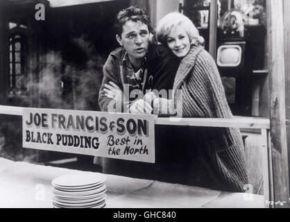 BLICK ZURÜCK IM ZORN Look Back in Anger UK 1958 Tony Richardson Jimmy Porter (RICHARD BURTON), Alison Porter (MARY URE) Regie: Tony Richardson aka. Look Back in Anger Stock Photo