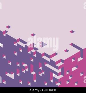 Isometric cubes background Stock Vector