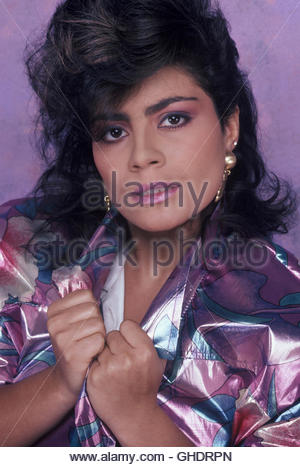 Lisa 'Lisa Lisa' Velez of Lisa Lisa and Cult Jam poses in studio on ...