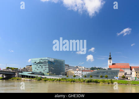 Linz: Ars Electronica Center, Austria, Oberösterreich, Upper Austria, Zentralraum Stock Photo