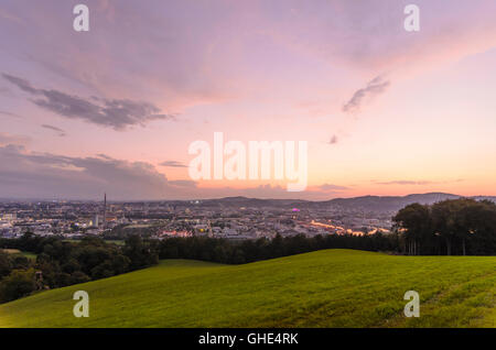 Linz: view from the slopes of Mount Pfenningberg on the premises of ...