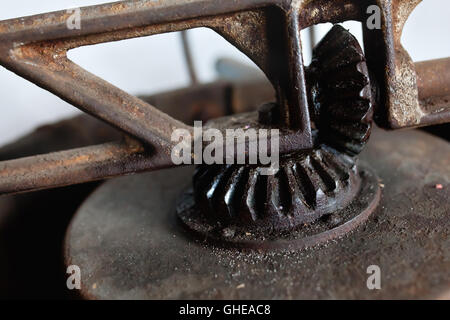 Deatail of rusty gear Stock Photo