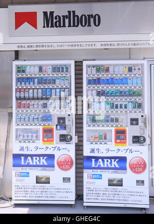 Cigarette vending machine in Osaka Japan. Stock Photo