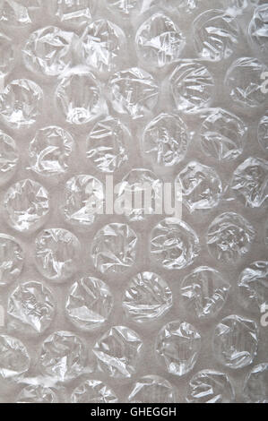 close up of a bubble wrap Stock Photo