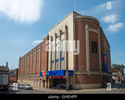 Mecca bingo Art Deco building exterior, formerly the Odeon Cinema opened in 1936. Stock Photo