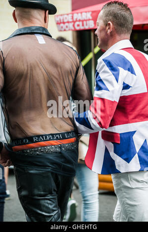 Leeds Gay Pride 2016, LGBT 10th anniversary a celebration of life,love,colour,tolerance,freedom and understanding. Stock Photo