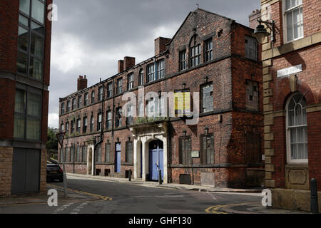 Wharncliffe works in Shalesmoor Sheffield England UK, Abandoned factory building awaiting redevelopment, listed industrial building conservation area Stock Photo