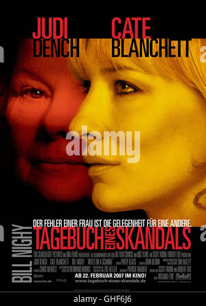 TAGEBUCH EINES SKANDALS Notes on a Scandal GB 2006 Tagebuch eines Skandals / Filmplakat Regie: Richard Eyre aka. Notes on a Scandal Stock Photo