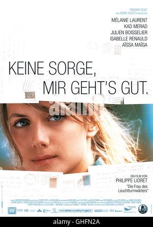 KEINE SORGE, MIR GEHT'S GUT Je vais bien, ne t'en fais pas Frankreich 2006 Philippe Lioret Keine Sorge, mir geht's gut / Filmplakat Regie: Philippe Lioret aka. Je vais bien, ne t'en fais pas Stock Photo