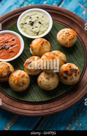 south indian popular food Appe or Appam or Rava Appe Stock Photo