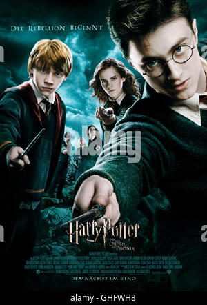 Harry Potter und der Orden des Phönix / Filmplakat Regie: David Yates aka. Harry Potter and the Order of the Phoenix Stock Photo