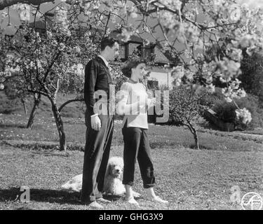 BIRGER MALMSTEN (Henrik) und MAJ-BRITT NILSSON (Marie) Regie: Ingmar Bergman aka. Sommarlek Stock Photo