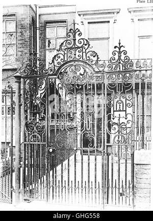 English ironwork of the XVIIth and XVIIIth centuries; an historical and analytical account of the development of exterior smithcraft (1911)