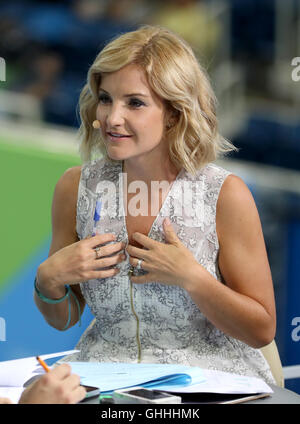 Television presenter Helen Skelton at the Olympic Aquatics Stadium on