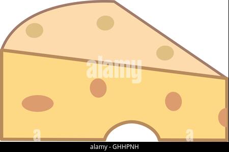 single cheese icon Stock Vector