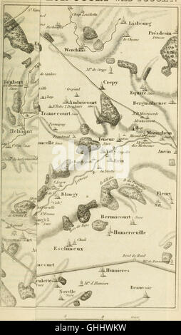 Battle of Agincourt map Stock Photo - Alamy