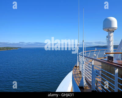 The view of McNabs Island, Halifax, Nova Scotia, Canada from a cruise ship Stock Photo