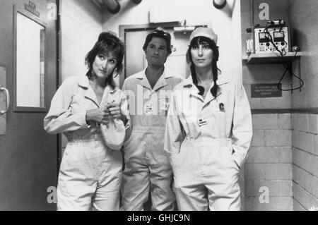 Karen Silkwood (MERYL STREEP), Drew Stephens (KURT RUSSELL), Dolly Pelliker (CHER), three employees of a nulear facility. Regie: Mike Nichols Stock Photo