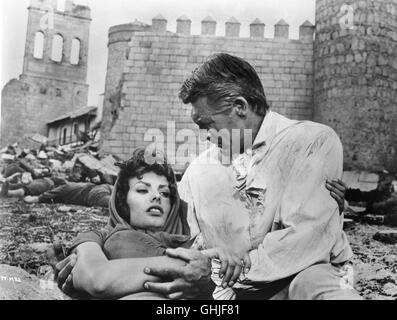 SOPHIA LOREN (Juana), CARY GRANT (Anthony) Regie: Stanley Kramer aka. The Pride and the Passion Stock Photo
